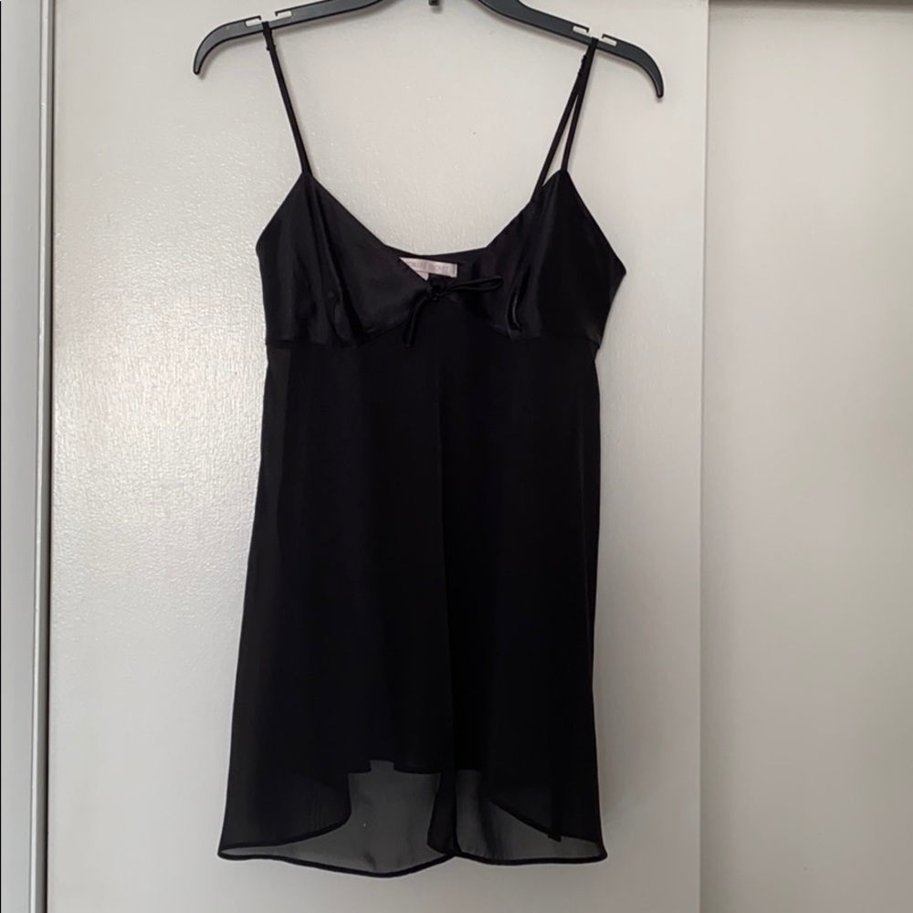 Victoria Secret’s black lingerie top